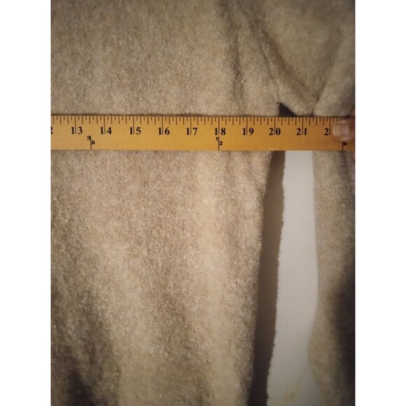 Loft Womens Size LP (12-14) Oatmeal Beige Roll Neck Crew  Oversized Sweater - Picture 6 of 9